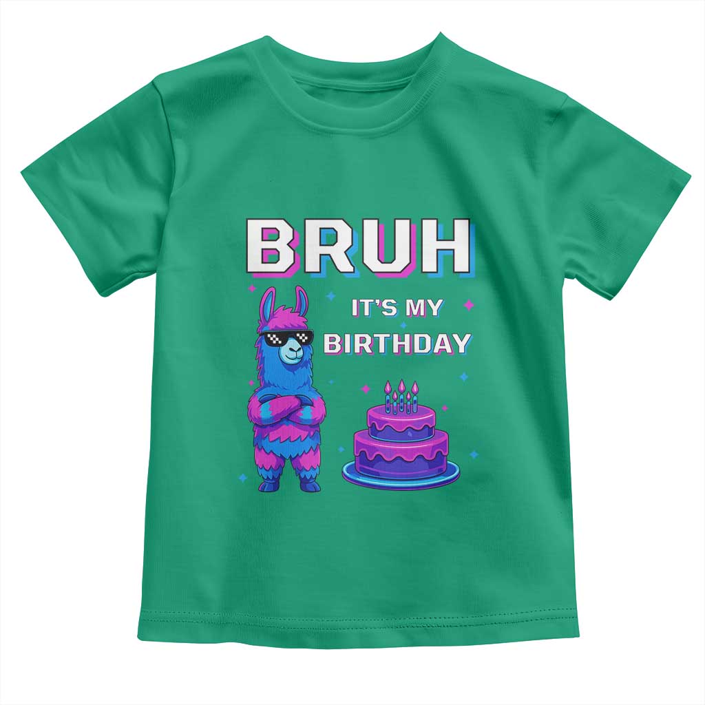 Funny Pinata Mexican Toddler T Shirt Bruh It Is My Birthday - Wonder Print Shop