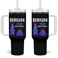 Funny Pinata Mexican Tumbler With Handle Bruh It Is My Birthday - Wonder Print Shop