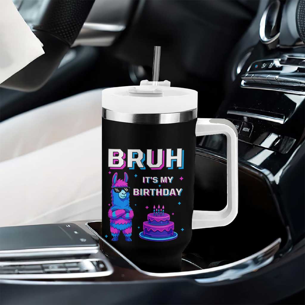 Funny Pinata Mexican Tumbler With Handle Bruh It Is My Birthday - Wonder Print Shop
