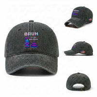 Funny Pinata Mexican Washed Cotton Baseball Cap Bruh It Is My Birthday