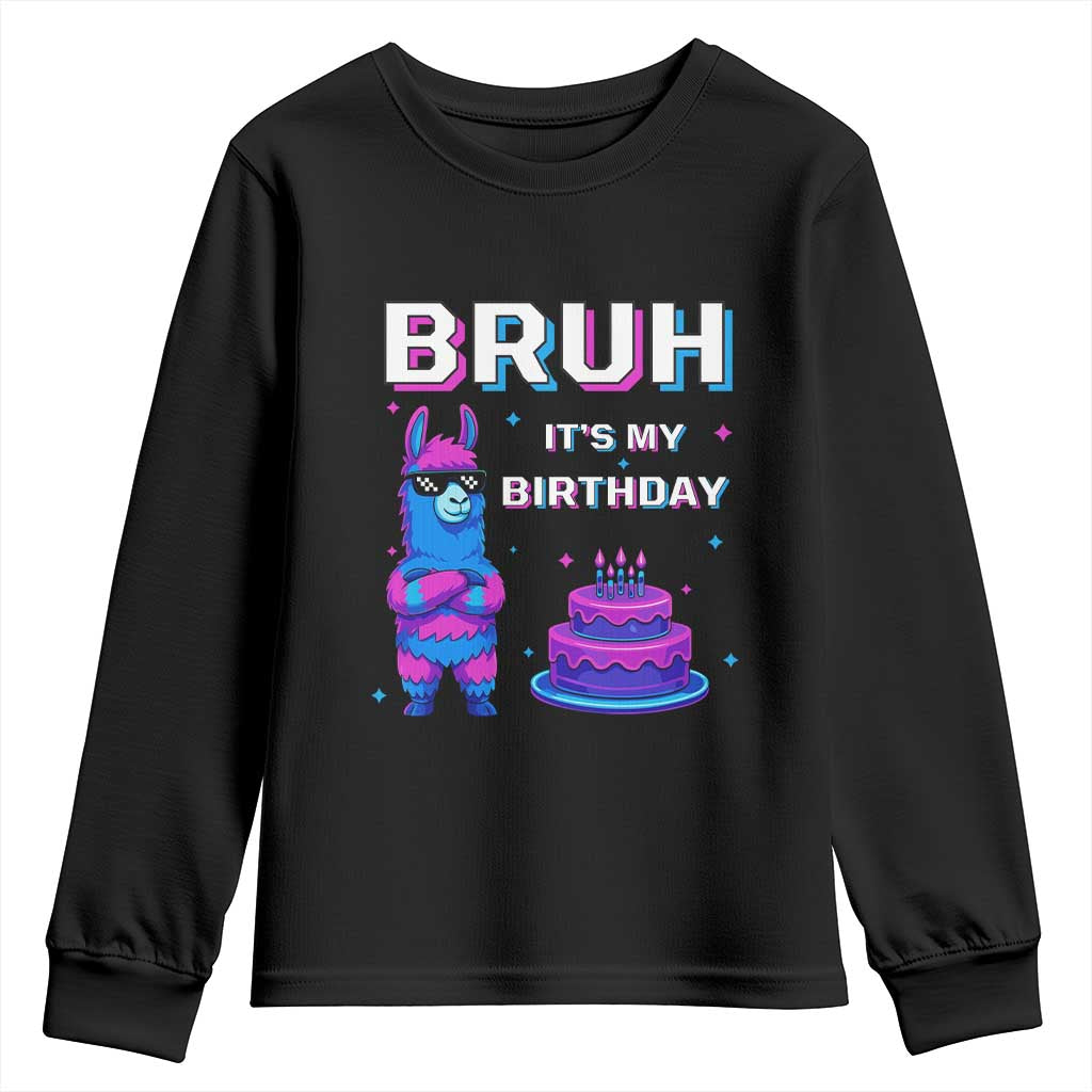 Funny Pinata Mexican Youth Sweatshirt Bruh It Is My Birthday - Wonder Print Shop