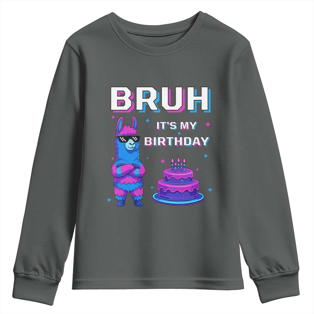 Funny Pinata Mexican Youth Sweatshirt Bruh It Is My Birthday - Wonder Print Shop