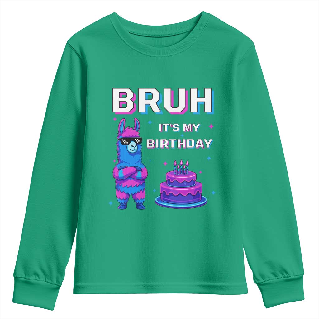 Funny Pinata Mexican Youth Sweatshirt Bruh It Is My Birthday - Wonder Print Shop