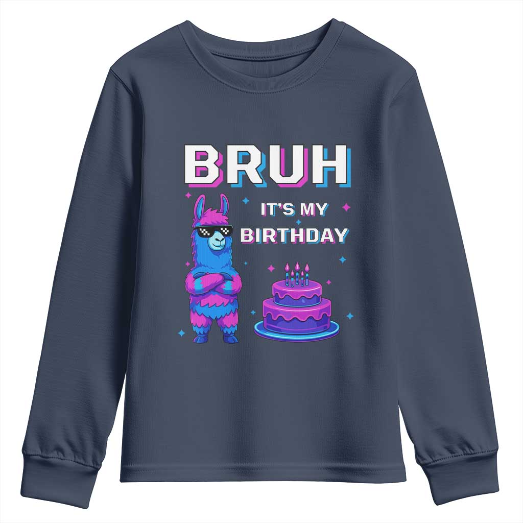 Funny Pinata Mexican Youth Sweatshirt Bruh It Is My Birthday - Wonder Print Shop