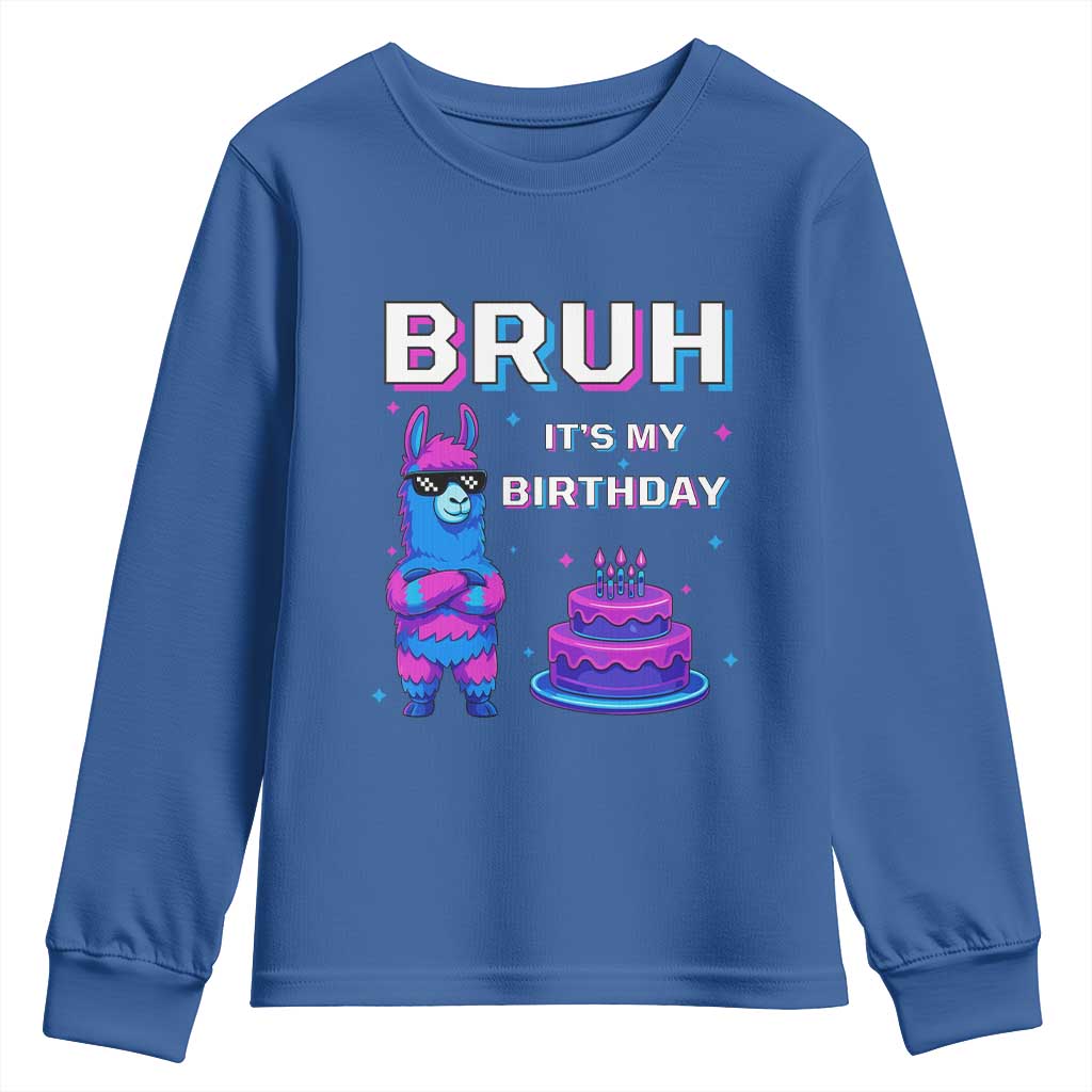 Funny Pinata Mexican Youth Sweatshirt Bruh It Is My Birthday - Wonder Print Shop