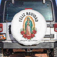 Virgin Mary Feliz Navidad Spare Tire Cover Our Lady Virgen De Guadalupe - Wonder Print Shop