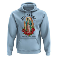 Virgin Mary Feliz Navidad Hoodie Our Lady Virgen De Guadalupe - Wonder Print Shop