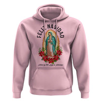 Virgin Mary Feliz Navidad Hoodie Our Lady Virgen De Guadalupe - Wonder Print Shop