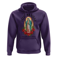 Virgin Mary Feliz Navidad Hoodie Our Lady Virgen De Guadalupe - Wonder Print Shop