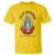 Virgin Mary Feliz Navidad T Shirt Our Lady Virgen De Guadalupe - Wonder Print Shop