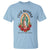 Virgin Mary Feliz Navidad T Shirt Our Lady Virgen De Guadalupe - Wonder Print Shop