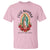Virgin Mary Feliz Navidad T Shirt Our Lady Virgen De Guadalupe - Wonder Print Shop