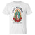 Virgin Mary Feliz Navidad T Shirt Our Lady Virgen De Guadalupe - Wonder Print Shop