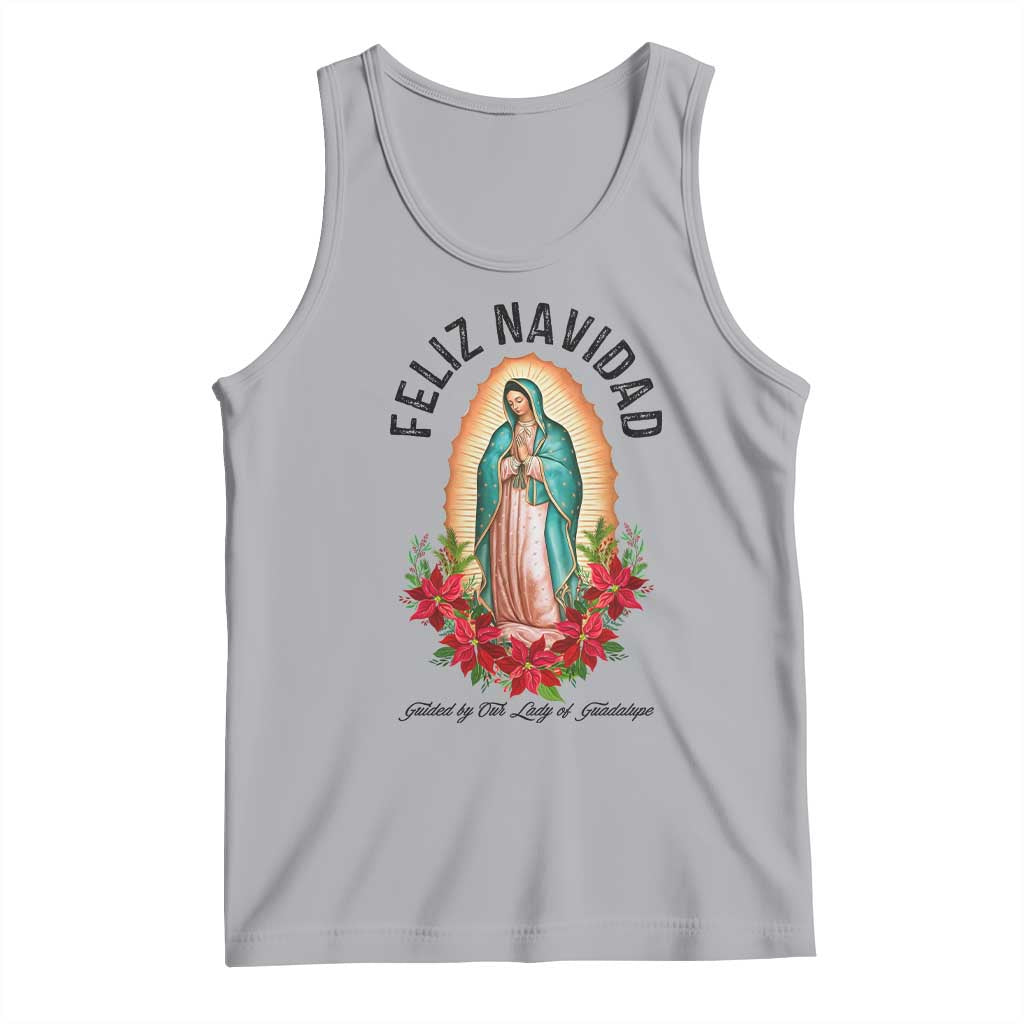 Virgin Mary Feliz Navidad Tank Top Our Lady Virgen De Guadalupe - Wonder Print Shop