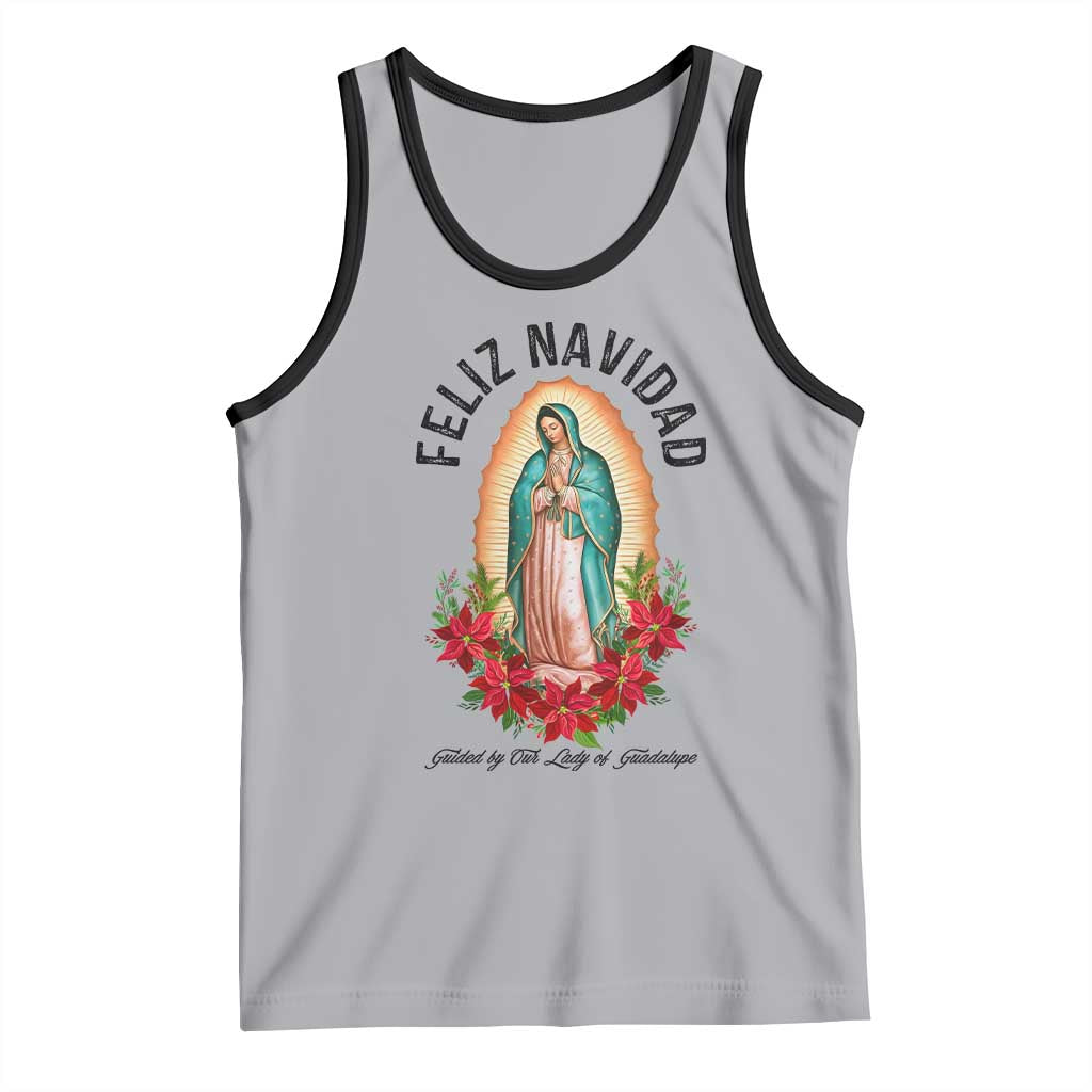 Virgin Mary Feliz Navidad Tank Top Our Lady Virgen De Guadalupe - Wonder Print Shop