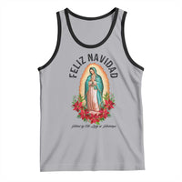 Virgin Mary Feliz Navidad Tank Top Our Lady Virgen De Guadalupe - Wonder Print Shop