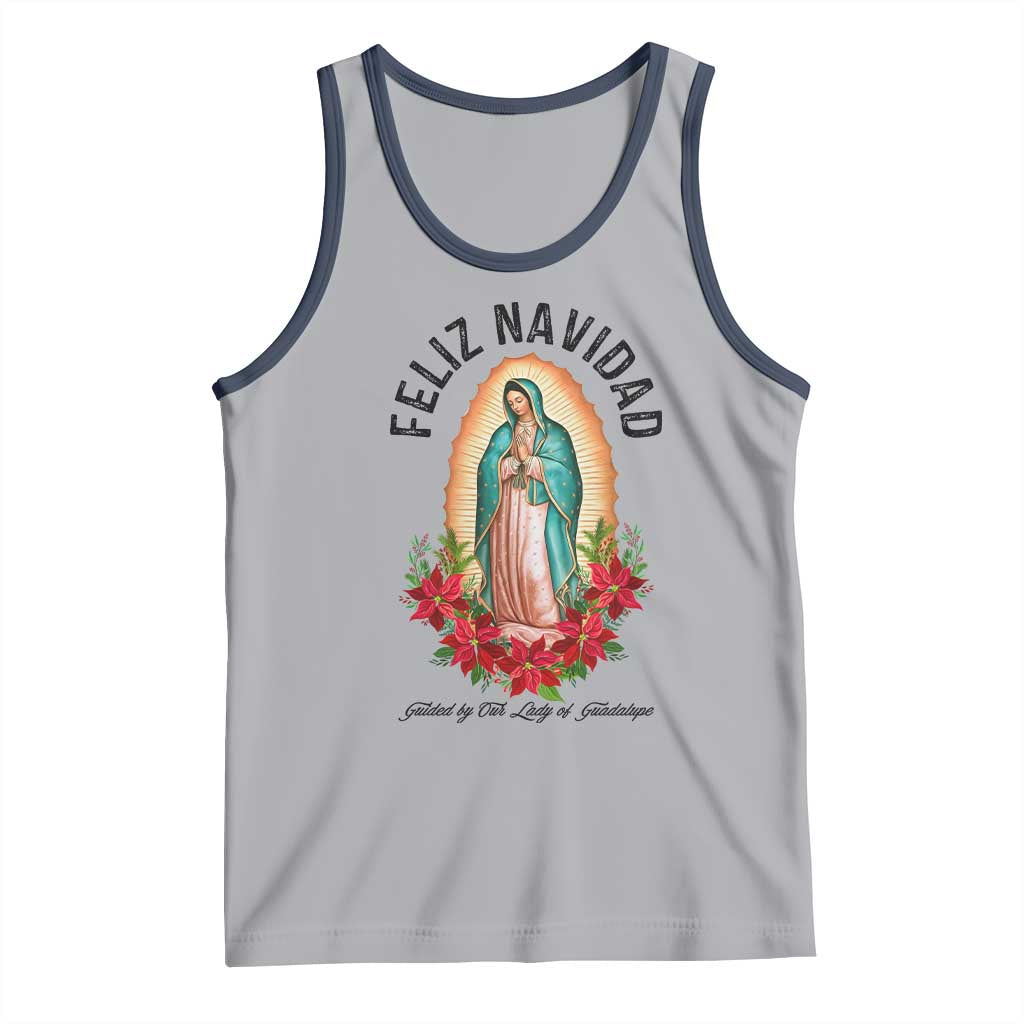 Virgin Mary Feliz Navidad Tank Top Our Lady Virgen De Guadalupe - Wonder Print Shop