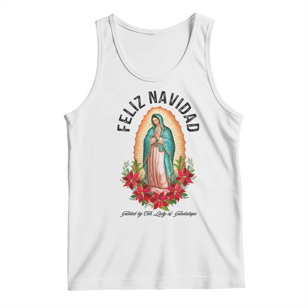 Virgin Mary Feliz Navidad Tank Top Our Lady Virgen De Guadalupe - Wonder Print Shop
