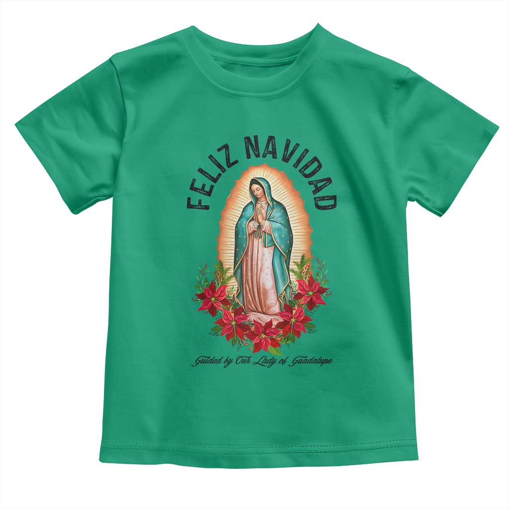 Virgin Mary Feliz Navidad Toddler T Shirt Our Lady Virgen De Guadalupe - Wonder Print Shop