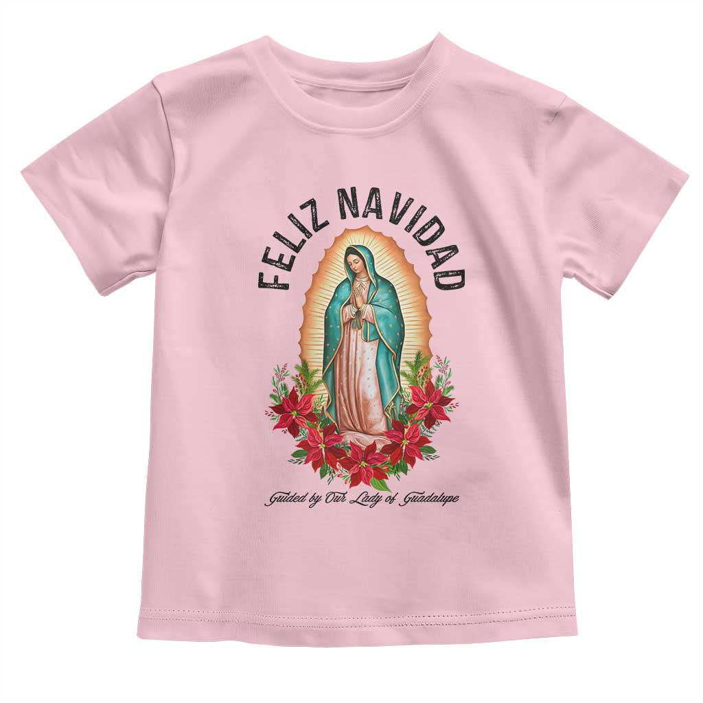 Virgin Mary Feliz Navidad Toddler T Shirt Our Lady Virgen De Guadalupe - Wonder Print Shop