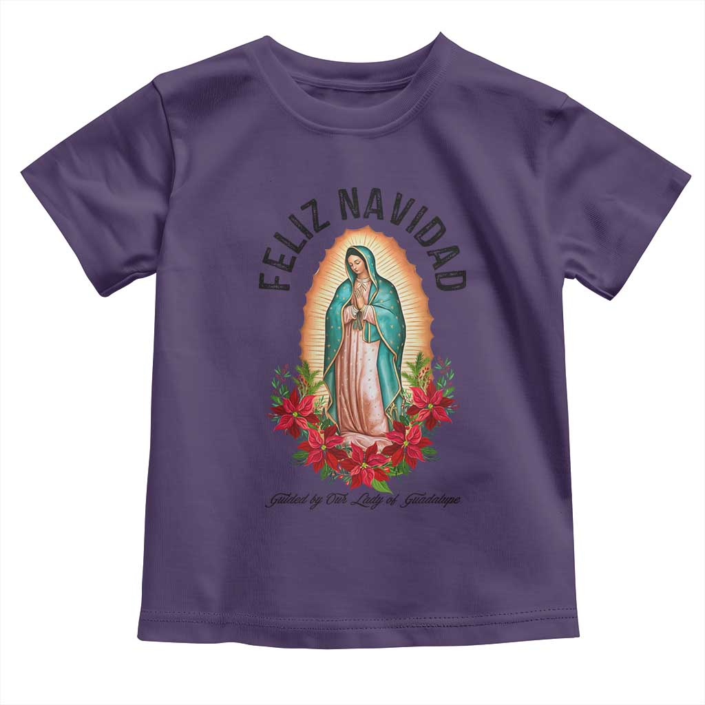 Virgin Mary Feliz Navidad Toddler T Shirt Our Lady Virgen De Guadalupe - Wonder Print Shop
