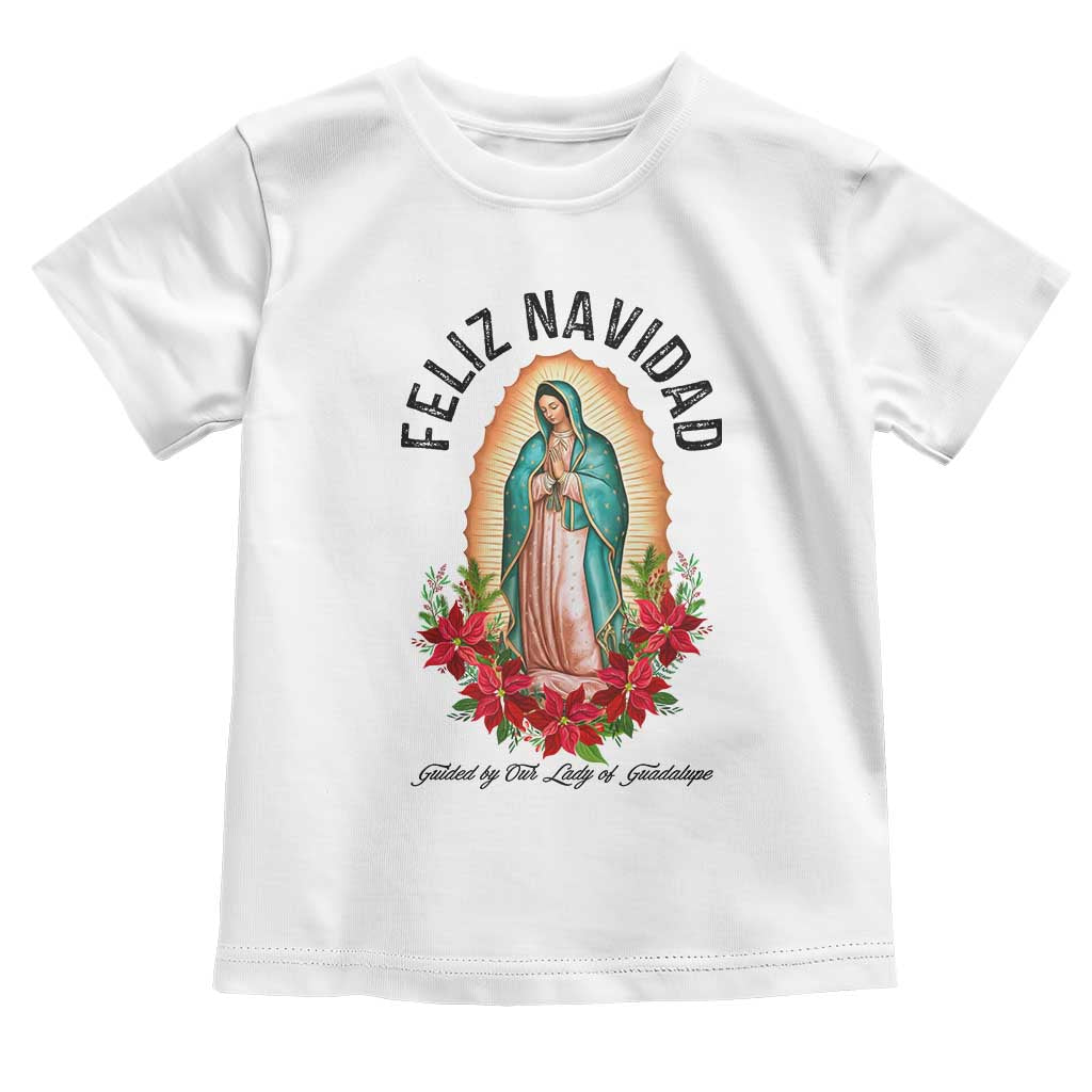 Virgin Mary Feliz Navidad Toddler T Shirt Our Lady Virgen De Guadalupe - Wonder Print Shop