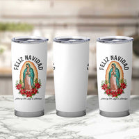Virgin Mary Feliz Navidad Tumbler Cup Our Lady Virgen De Guadalupe - Wonder Print Shop