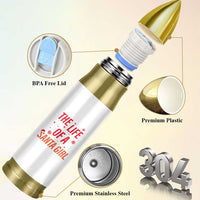The Life Of A Santa Girl Bullet Tumbler Funny Christmas - Wonder Print Shop