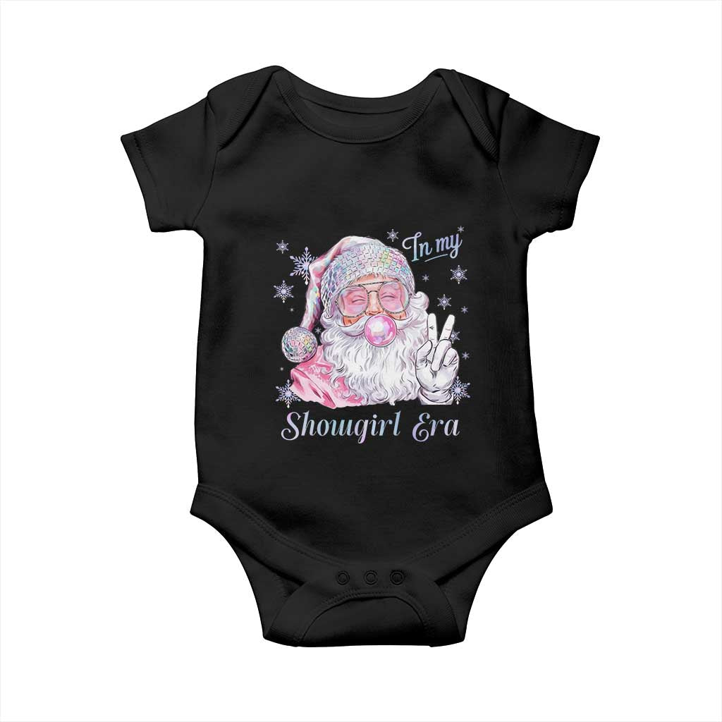 Pink Santa Christmas Baby Onesie Bubble Gum Peace Sign - Wonder Print Shop