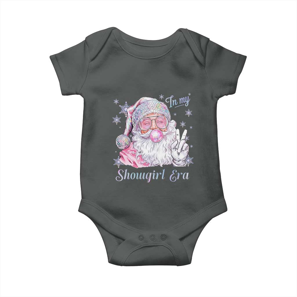 Pink Santa Christmas Baby Onesie Bubble Gum Peace Sign - Wonder Print Shop