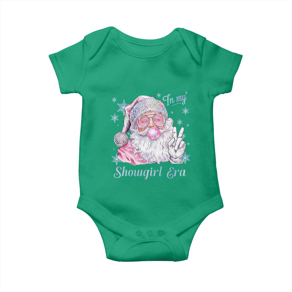 Pink Santa Christmas Baby Onesie Bubble Gum Peace Sign - Wonder Print Shop