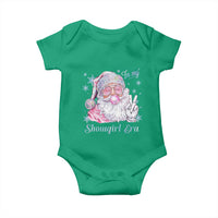 Pink Santa Christmas Baby Onesie Bubble Gum Peace Sign - Wonder Print Shop