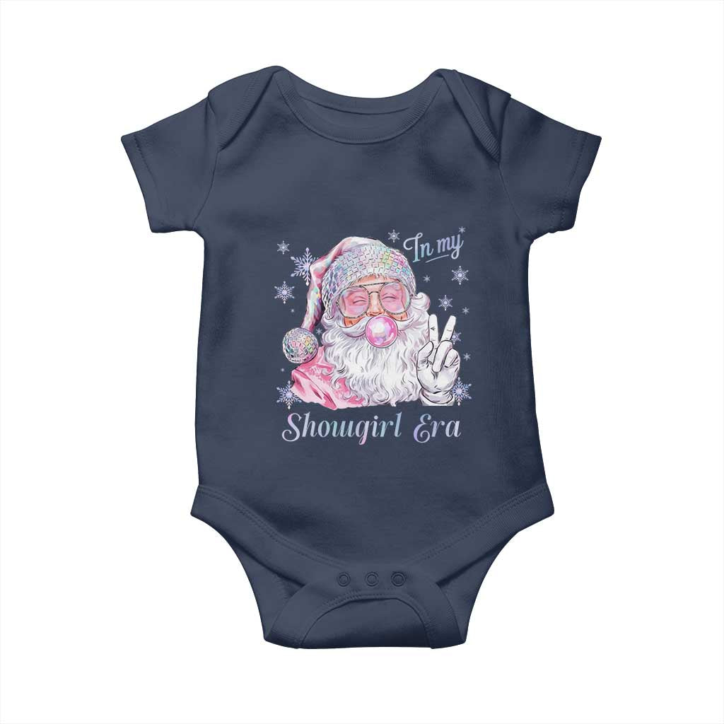 Pink Santa Christmas Baby Onesie Bubble Gum Peace Sign - Wonder Print Shop
