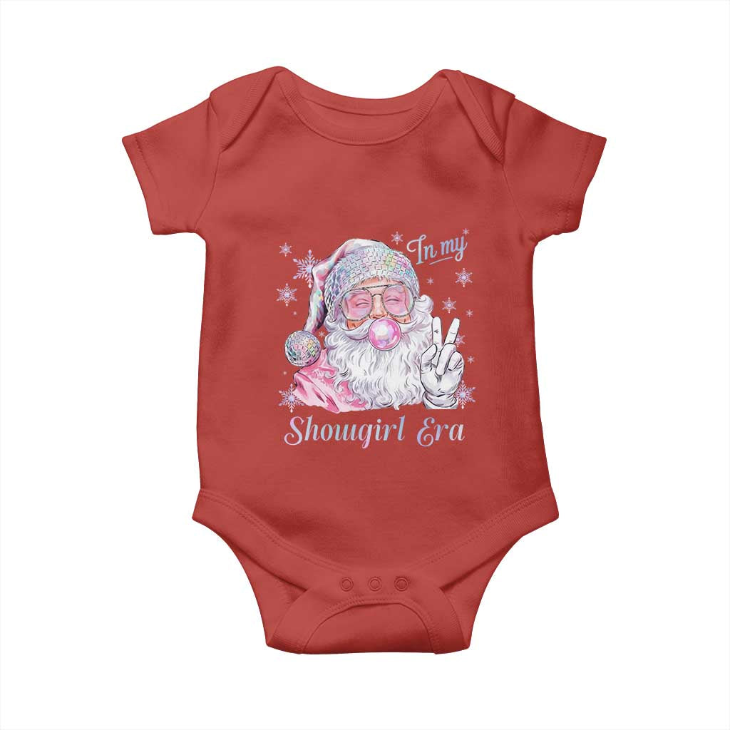 Pink Santa Christmas Baby Onesie Bubble Gum Peace Sign - Wonder Print Shop