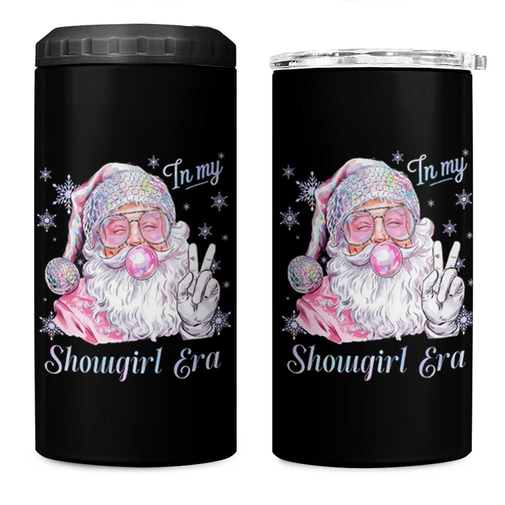 Pink Santa Christmas 4 in 1 Can Cooler Tumbler Bubble Gum Peace Sign - Wonder Print Shop