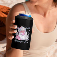 Pink Santa Christmas 4 in 1 Can Cooler Tumbler Bubble Gum Peace Sign - Wonder Print Shop