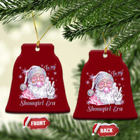 Pink Santa Christmas Ceramic Ornament Bubble Gum Peace Sign - Wonder Print Shop