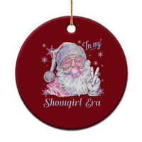 Pink Santa Christmas Ceramic Ornament Bubble Gum Peace Sign - Wonder Print Shop