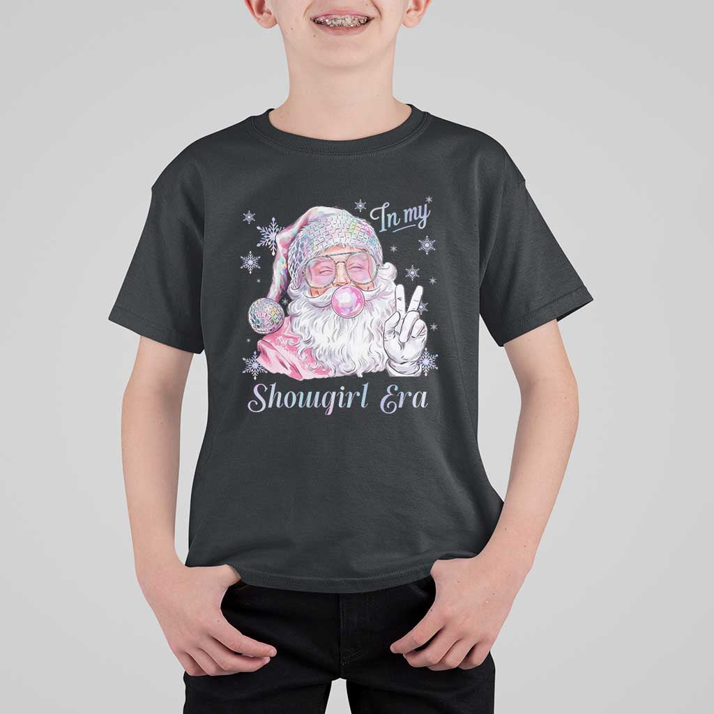 Pink Santa Christmas T Shirt For Kid Bubble Gum Peace Sign - Wonder Print Shop