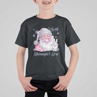 Pink Santa Christmas T Shirt For Kid Bubble Gum Peace Sign - Wonder Print Shop