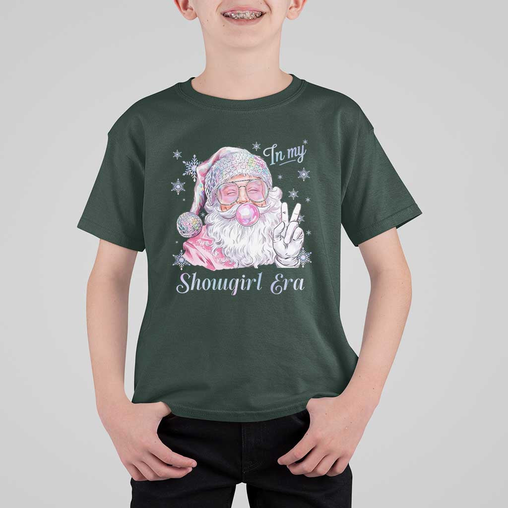 Pink Santa Christmas T Shirt For Kid Bubble Gum Peace Sign - Wonder Print Shop