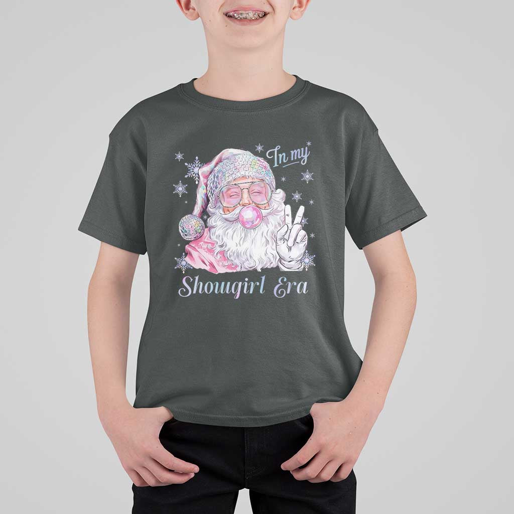 Pink Santa Christmas T Shirt For Kid Bubble Gum Peace Sign - Wonder Print Shop