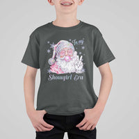 Pink Santa Christmas T Shirt For Kid Bubble Gum Peace Sign - Wonder Print Shop