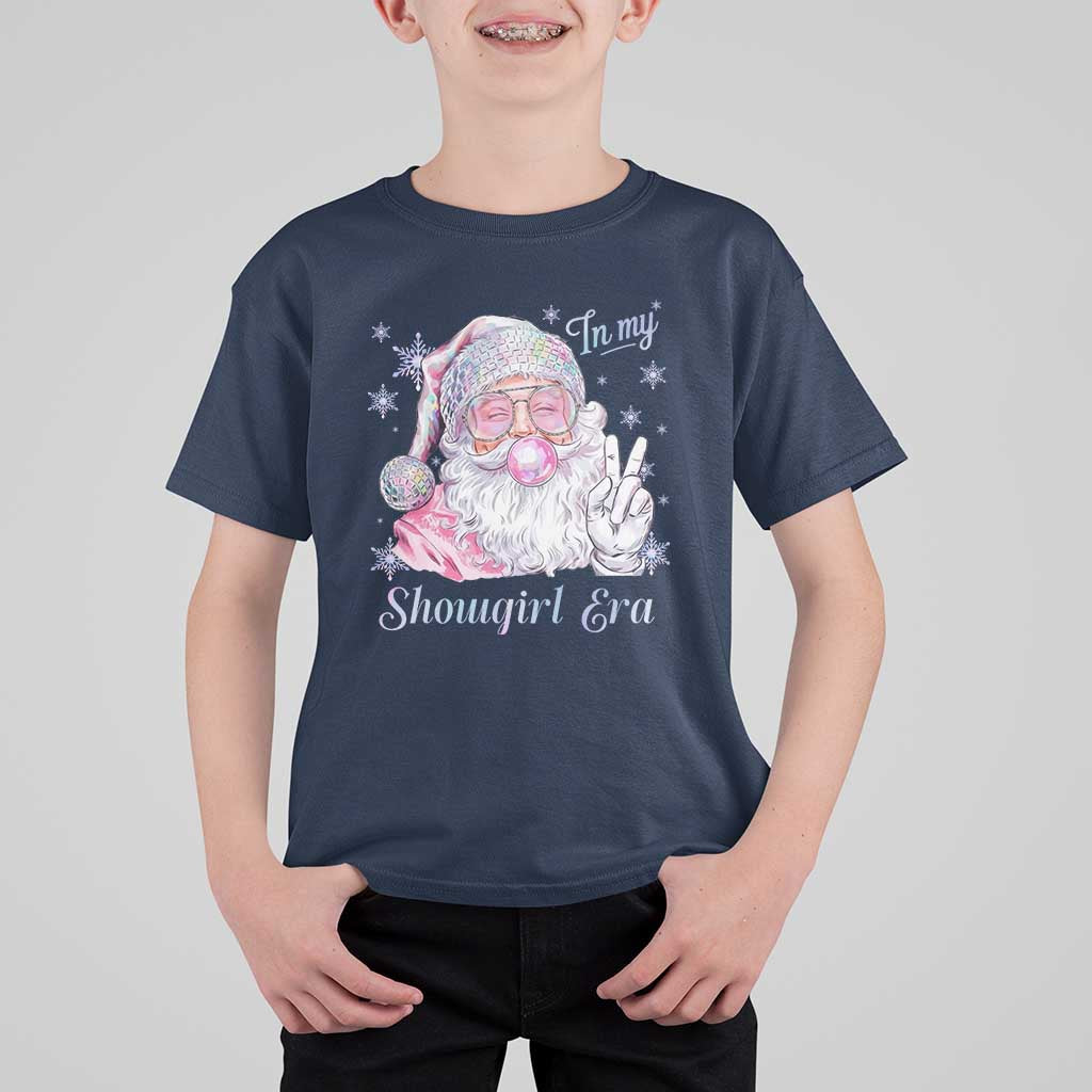 Pink Santa Christmas T Shirt For Kid Bubble Gum Peace Sign - Wonder Print Shop