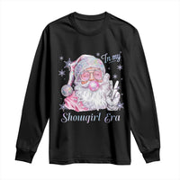 Pink Santa Christmas Long Sleeve Shirt Bubble Gum Peace Sign - Wonder Print Shop
