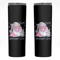Pink Santa Christmas Skinny Tumbler Bubble Gum Peace Sign - Wonder Print Shop