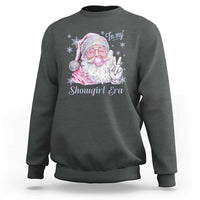 Pink Santa Christmas Sweatshirt Bubble Gum Peace Sign - Wonder Print Shop