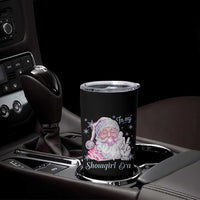 Pink Santa Christmas Tumbler Cup Bubble Gum Peace Sign - Wonder Print Shop