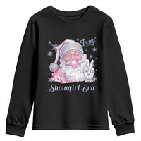 Pink Santa Christmas Youth Sweatshirt Bubble Gum Peace Sign - Wonder Print Shop