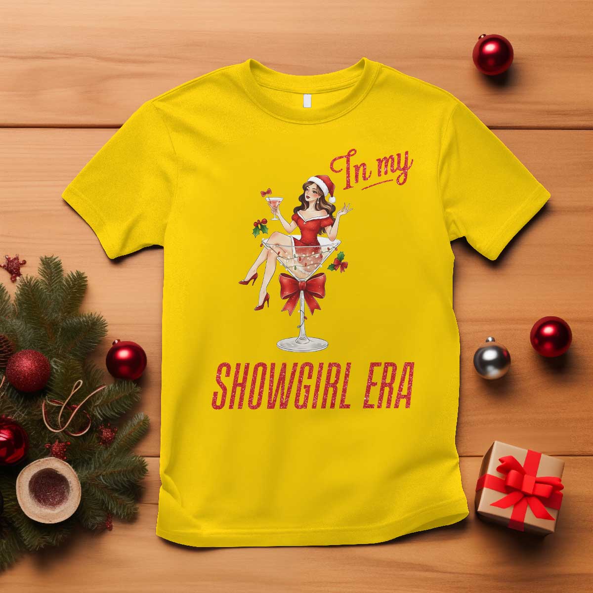 Santa Girls Christmas T Shirt In My Costume Era - Wonder Print Shop